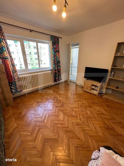 Apartament cu 2 camere, decomandat, etaj intermediar, mobilat, Manastu