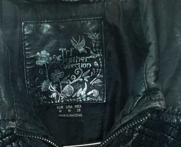 Geacă de Piele Zara TRF dama – Stil Biker/Military , M - S