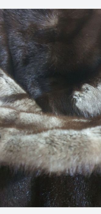 Норковая шуба очень теплая