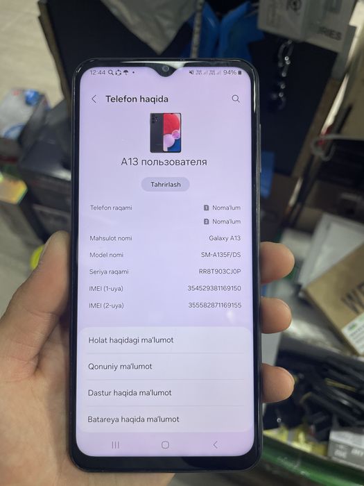 Samsung A13 ideal