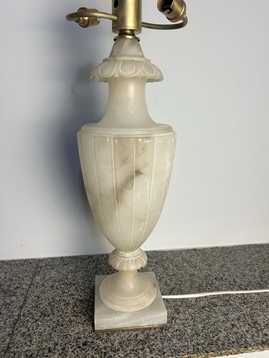 Lampă vintage din alabastru și alamă – 80 cm, stil clasic elegant