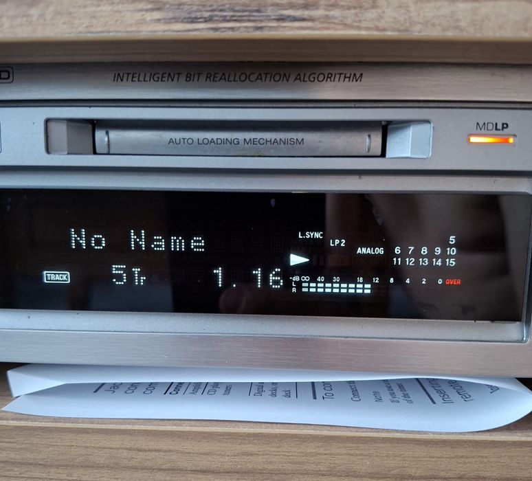 Sony minidisc deck