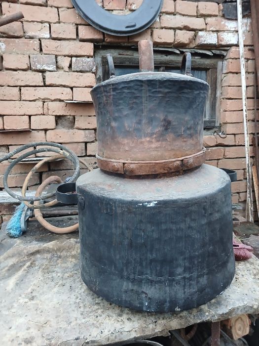 Vand cazan cupru vechi ,capacitate 50L