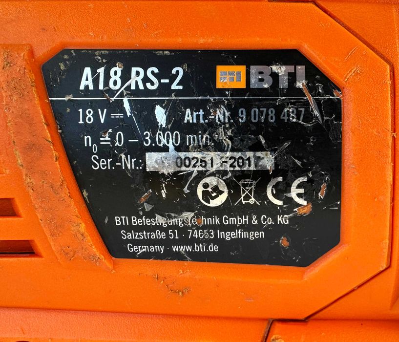 BTi A18 RS-2 - Акумулаторен саблен трион 18V