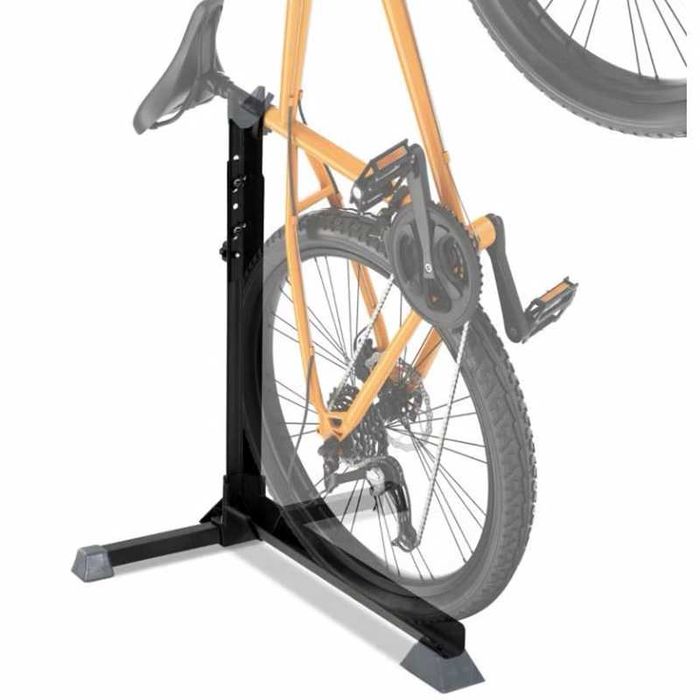 Велосипедна стойка MARTAR, Изложбена, Вертикална, Регулируема, Черна