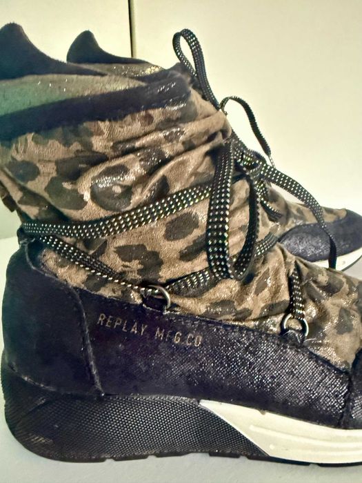 Ghete Replay camuflaj kaky impermeabil Mas 38