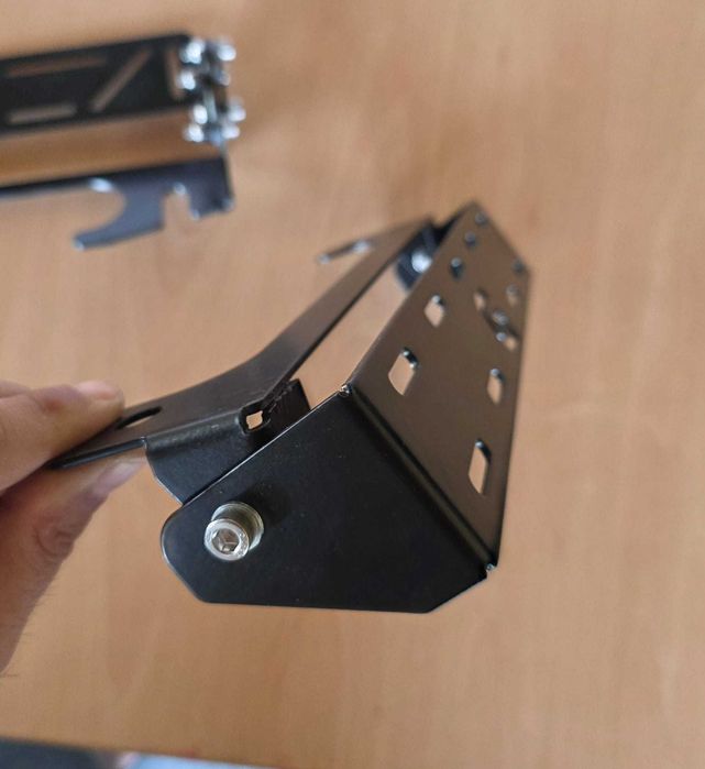 Suport numar inmatriculare RABATABIL - fanta de aluminiu troliu 2mm