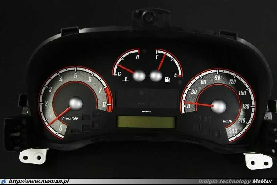 Тунинг Плазмени Циферблати FIAT PUNTO 2, Син Цвят, Различни модели