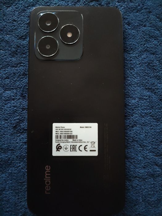 Смартфон Realme C53, Dual SIM, 6GB RAM, 128GB, 4G, Mighty Black