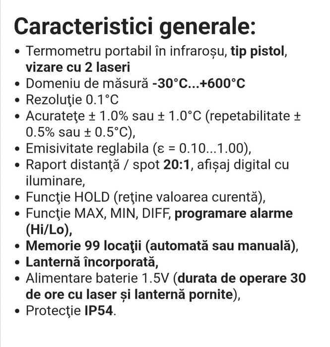 Termometru cu infraroșu Fluke 64 MAX