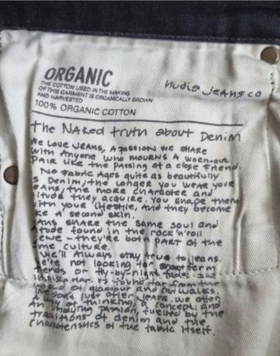 Pantaloni / Blugi Nudie Jeans, Bumbac Organic - Barbati - W32/L34