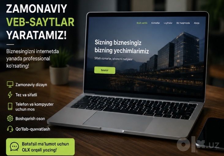 Web site yaratib beramiz