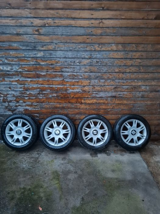 Roti jante+cauciucuri 195/55/R 15, dot 2023 M+S  iarna,seat ,vw, audi,