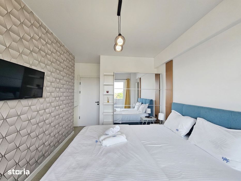 Apartament cu vedere la mare in complex cu piscina privata si sala de