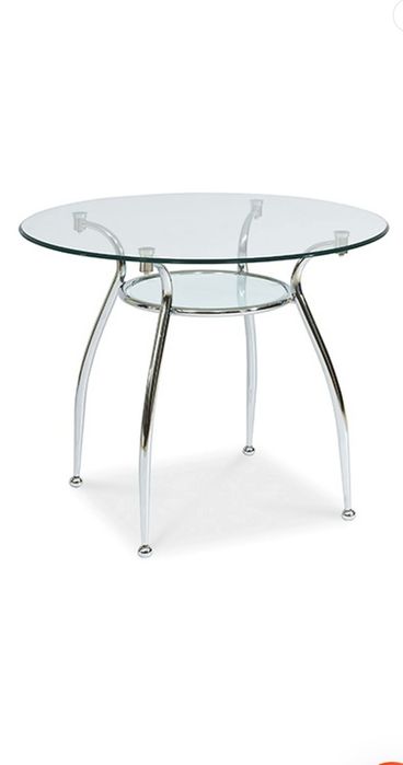 Masa rotunda sticla