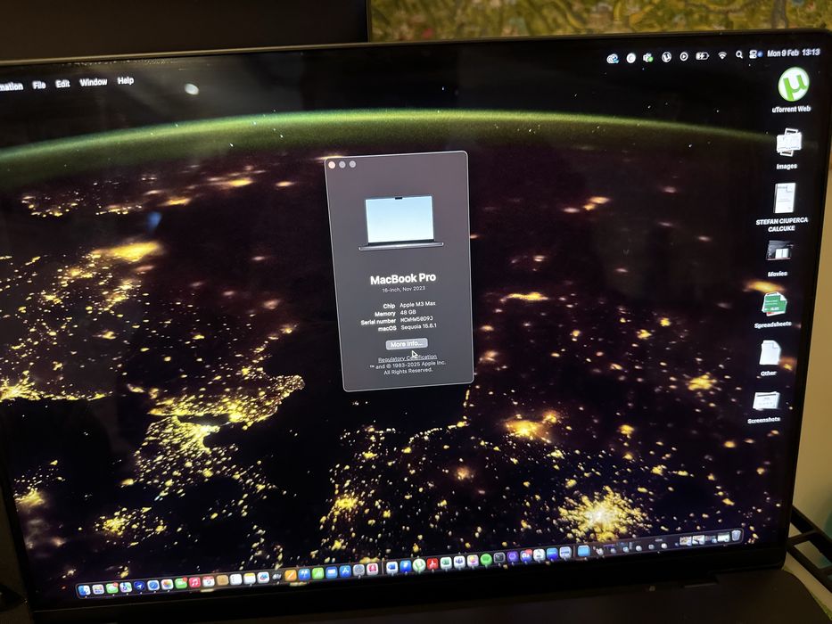 Apple MacBook Pro (16-inch, M3 Max, 48 gb Ram, 40-core GPU)