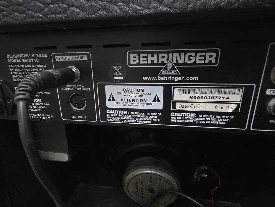 Комбоусилитель для электрогитары Behringer GMX110 Vtone