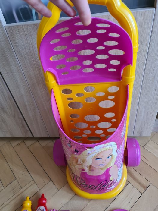 Детска пазарска количка Барби