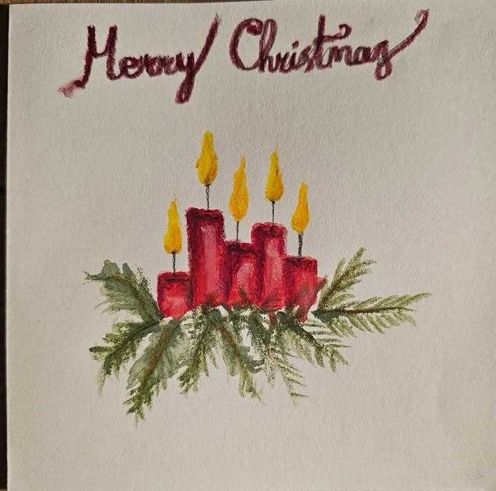 Коледна картичка с персонализирано пожелание