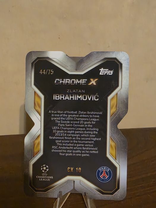 Match Attax Ibrahimovic Chrome X  exclusive /75