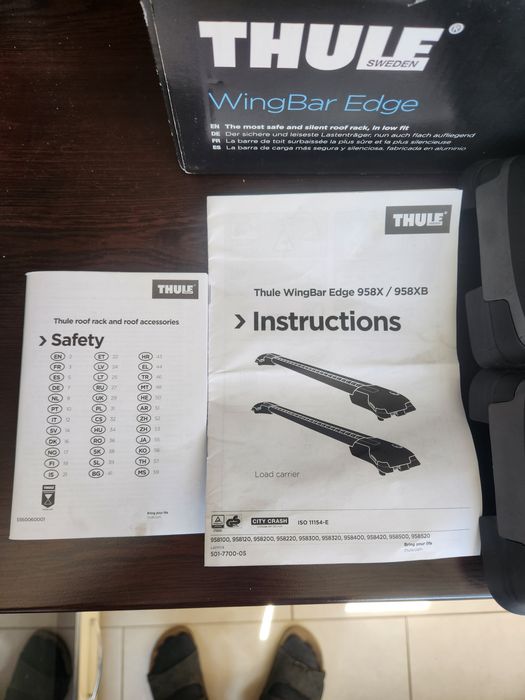 Thule WingBar Edge Gray (S) 958x/958xb