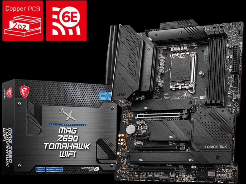 Kомбо дъно с процесор.MSI MAG Z690 DDR5 TOMAHAWK WIFI и i5-13600kf