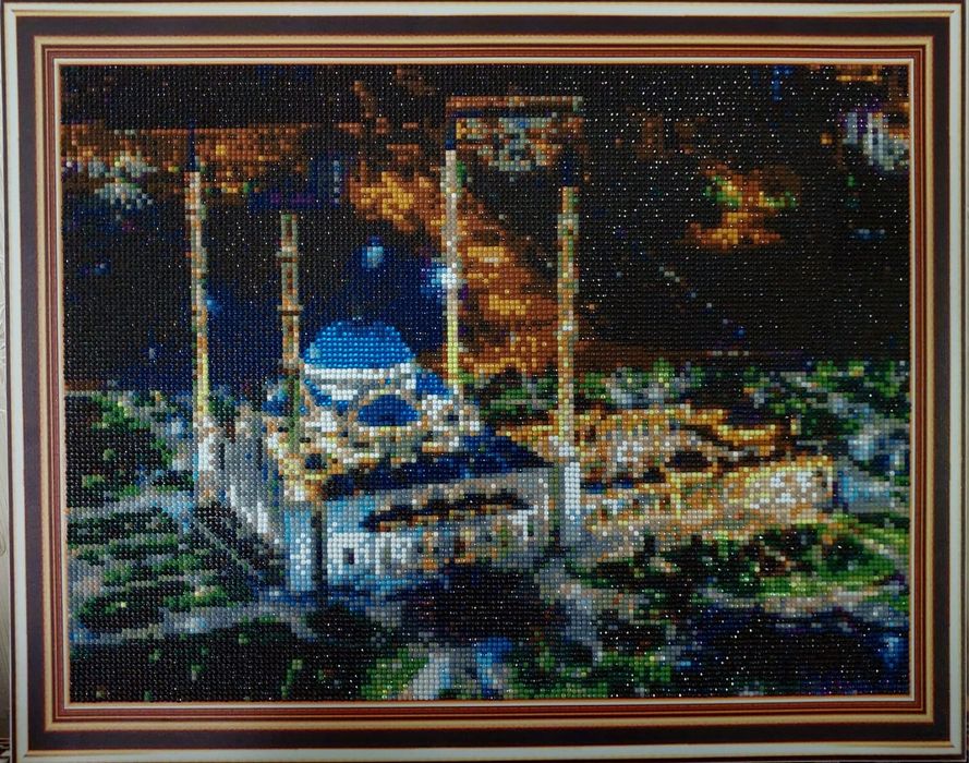 Картина Мечеть в ночном городе р. 40*50 см