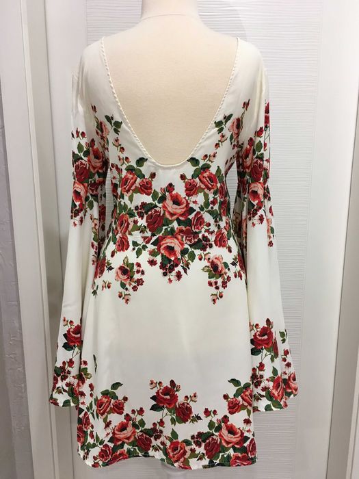 HM & Divided асиметрична рокля с флорални мотиви 40