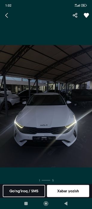 Kia k5 2022 yil.