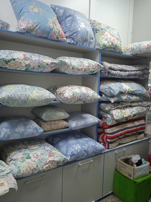 Подушки, одеяла, матрасы