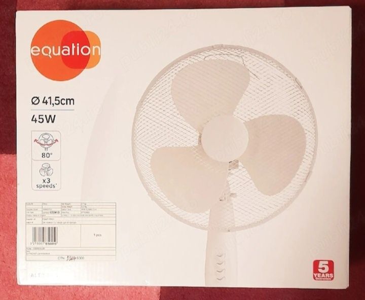 Ventilator NOU cu picior 2 modele 45W înălțime reglabilă, 3 trepte viteză, oscilație 90°
