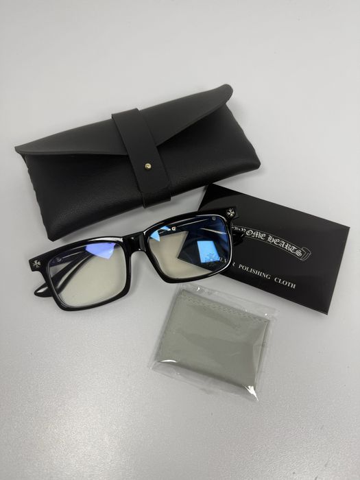 Ochelari negri Chrome Hearts