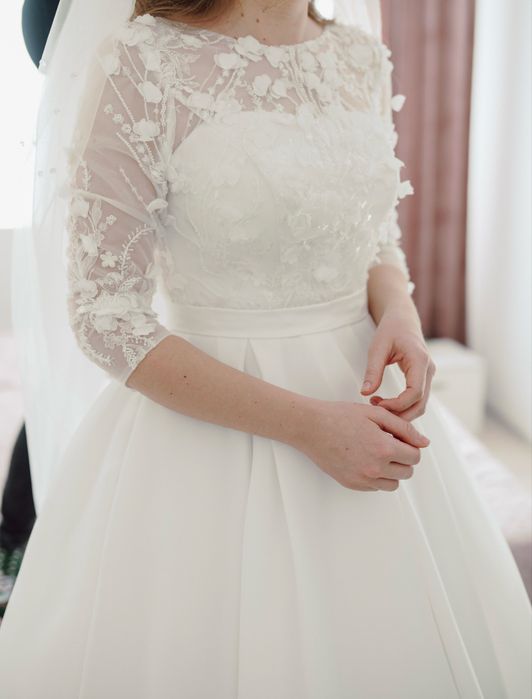 Rochie de mireasă, curățată profesional