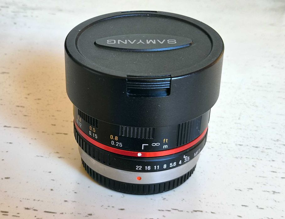 Fisheye Samyang 7.5mm, F 3.5 MFT, Micro four thirds, M4/3