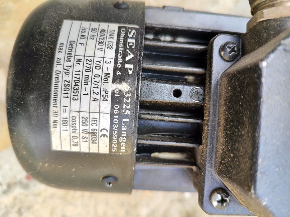 Motor cu reductor 0,25 kw