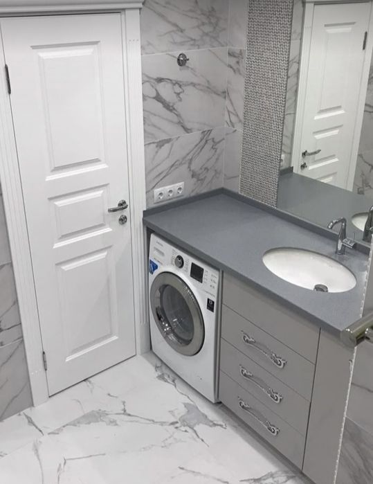 Шкаф в ванной над стиральной машиной