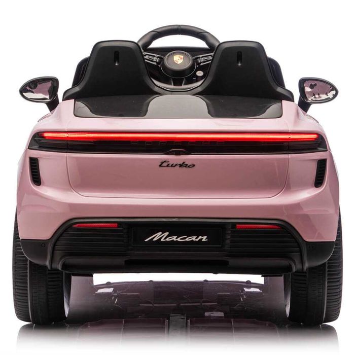 Masinuta electrica pentru copii Porsche Macan Turbo, numar inmatriculare personalizat, roti cauciuc EVA, mp3 player Bluetooth, suspensii fata – spate