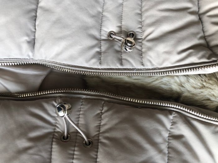 Чисто Ново красиво модерно Зимно бежово топло яке Зара