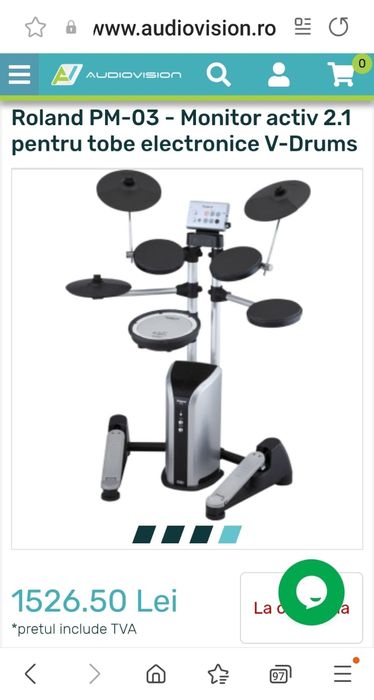 Roland PM-03. Monitor activ 2in1.