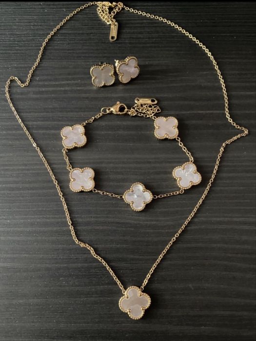 Колие гривна обеци Van cleef