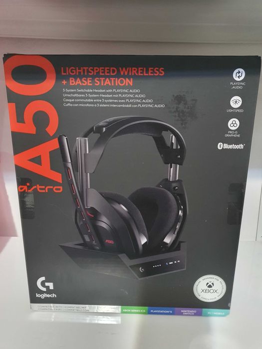 Casti Gaming Logitech Astro A50 + Statie incarcare Noi Sigilate