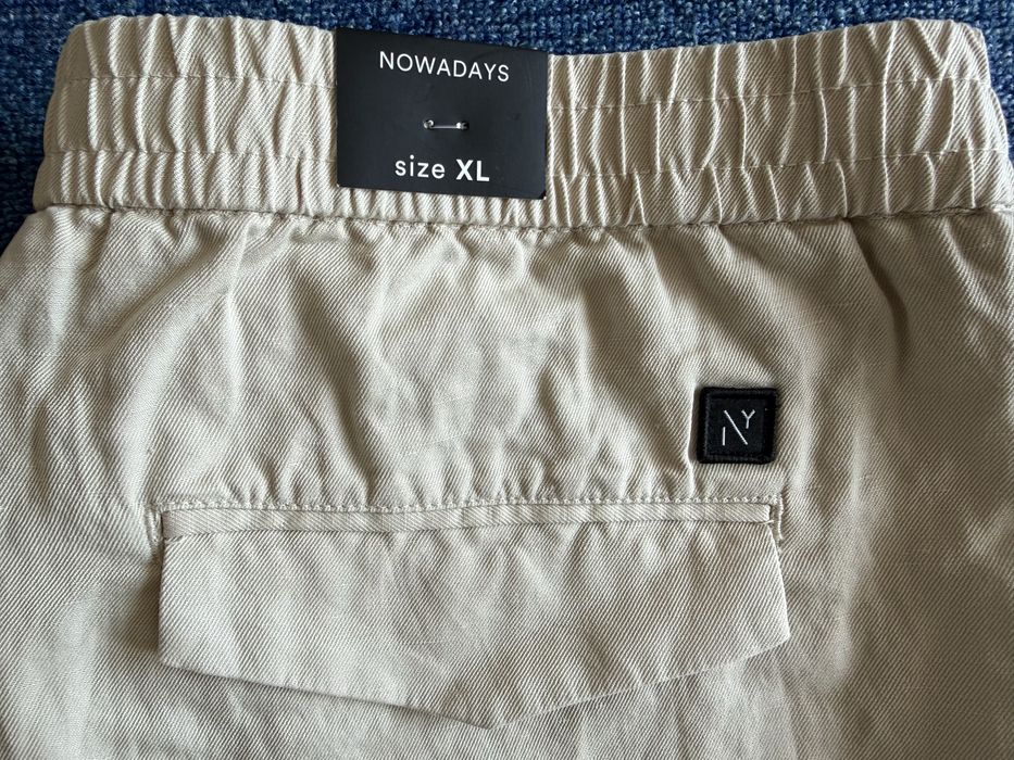 45% лен Nowadays Linen Pants ОРИГИНАЛНИ мъжки панталони с лен - XL