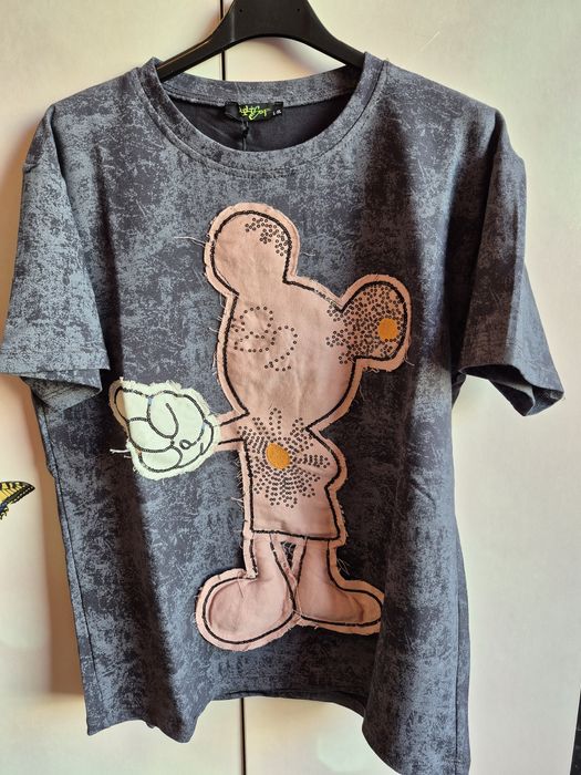 Tricou top dama Mikey Mouse over size