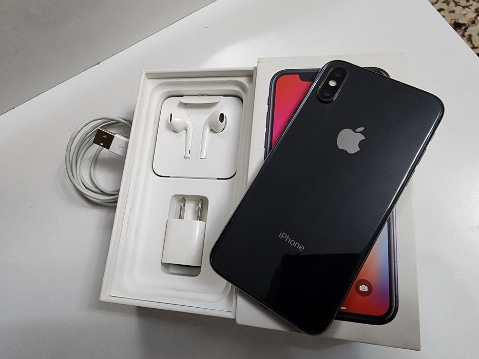 Iphone X Black 64Gb Kar DK Original Naushnik USB Galofka Zavod Full To