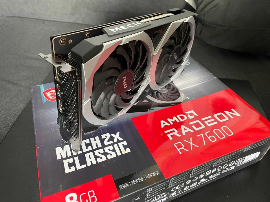 MSI RX 7600 8GB MECH 2X | Отлично състояние | Кутия | Гейминг