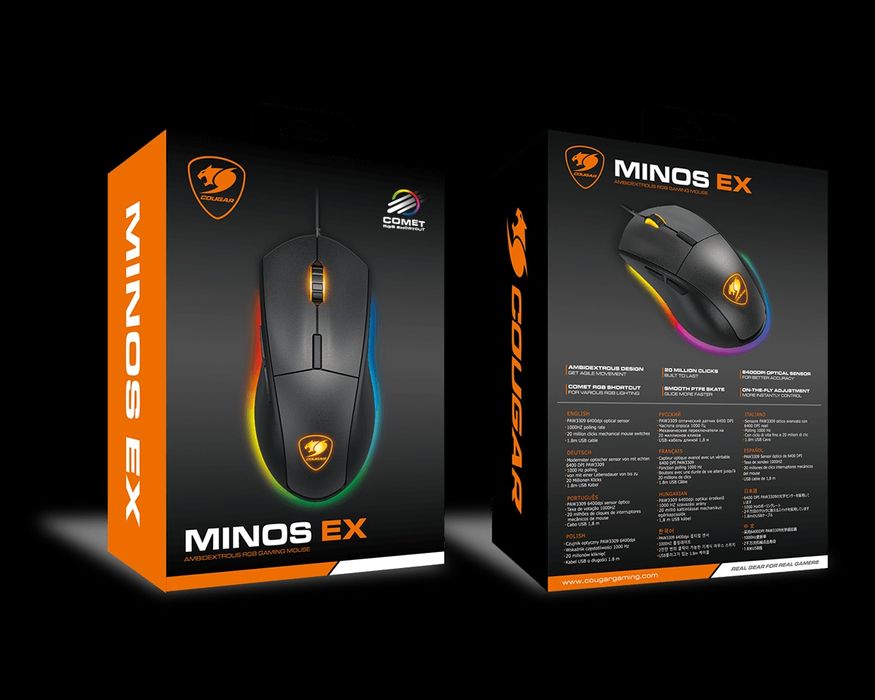 Мышь Cougar Minos EX перечисление есть