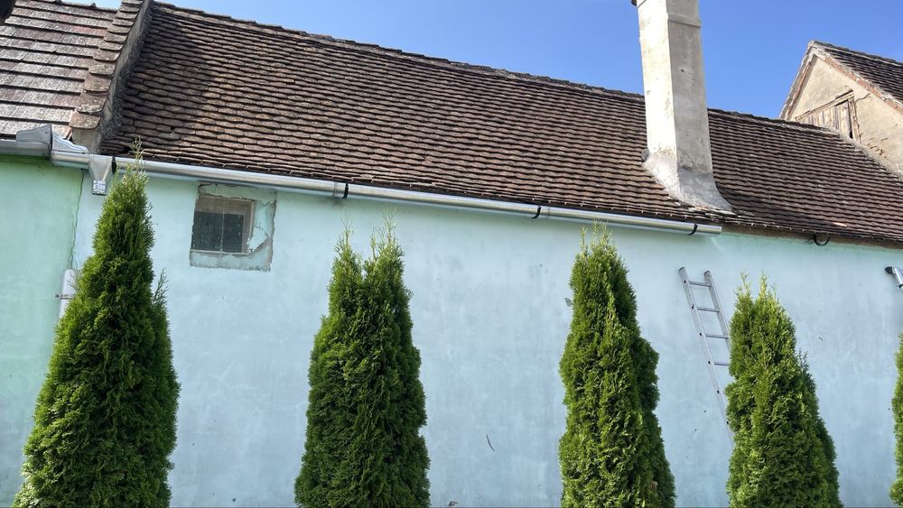 Jgheaburi burlane din tabla horn de inox la casa