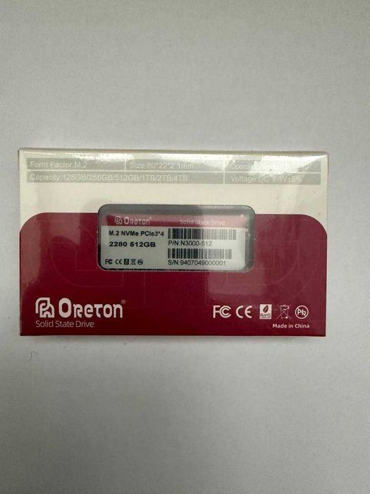 Oreton 128GB M.2 NVMe PCIe SSD — Нов | Oreton N2000