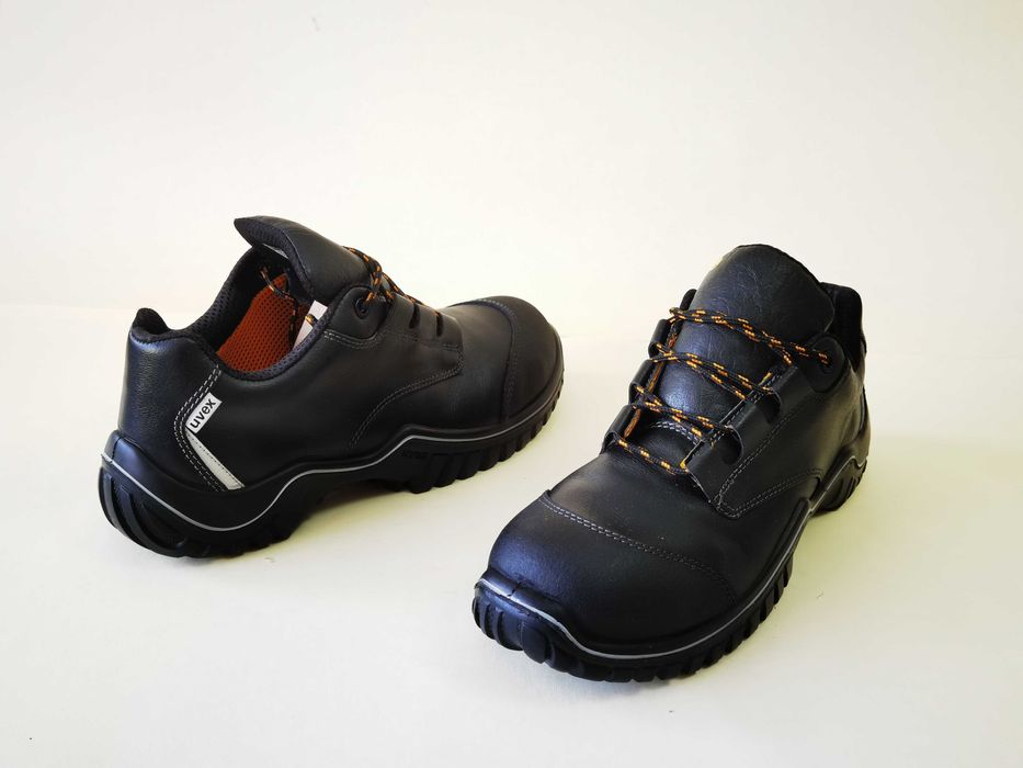 Bocanci PIELE 47 48 UVEX Ghete Protectie bombeu metalic munca Ca NOI
