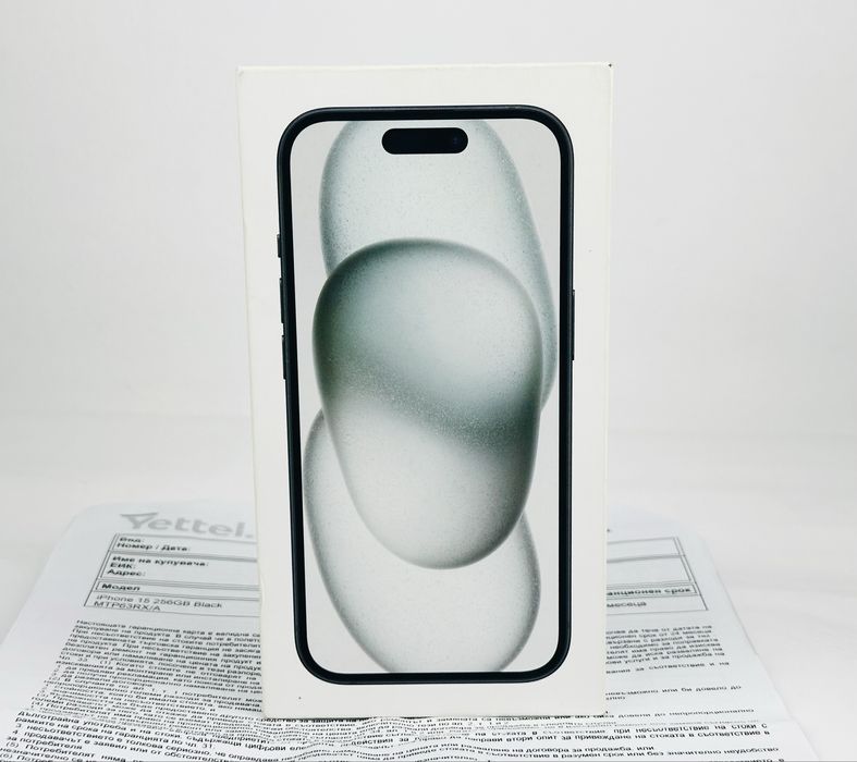 НОВ! Apple iPhone 15 128GB Black 3г. Гаранция!